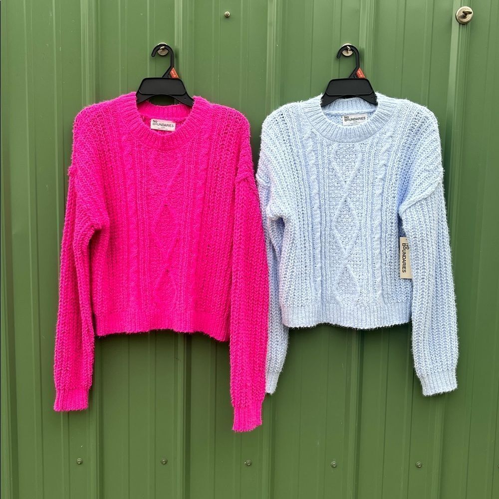 Women’s Soft Cable Knit Sweater Midweight 2-Pack Size M